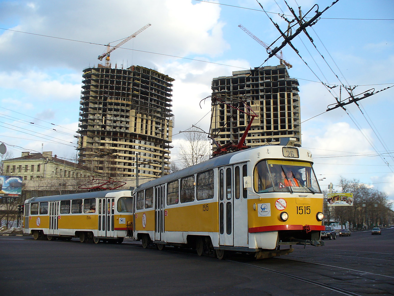 Москва, Tatra T3SU № 1515