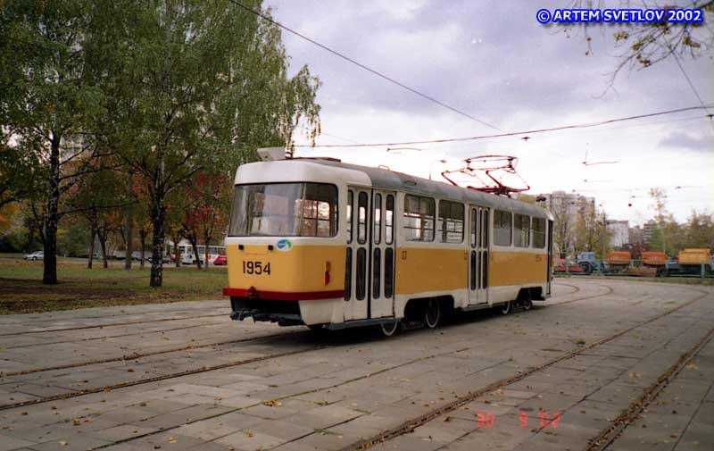 Москва, Tatra T3SU № 1954