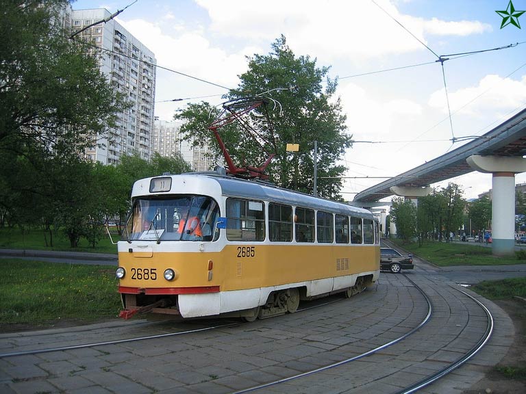 Москва, Tatra T3SU № 2685