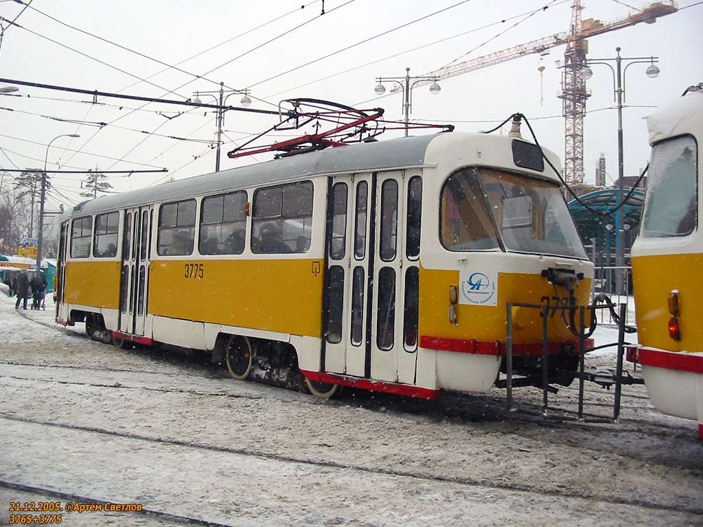 Москва, Tatra T3SU № 3775