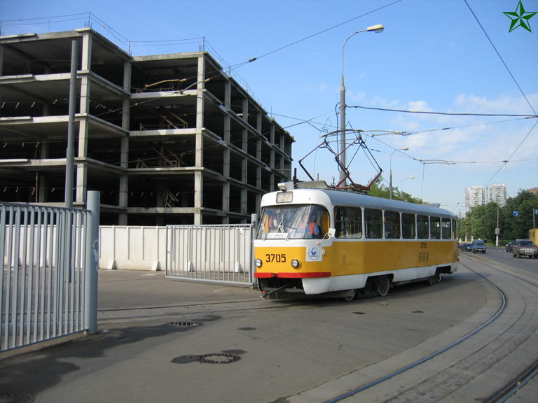 Москва, Tatra T3SU № 3705