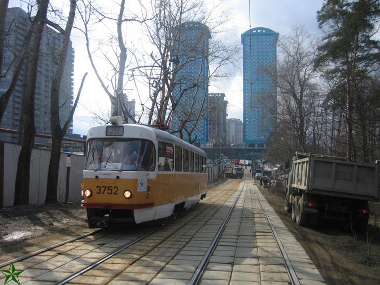 Москва, Tatra T3SU № 3752