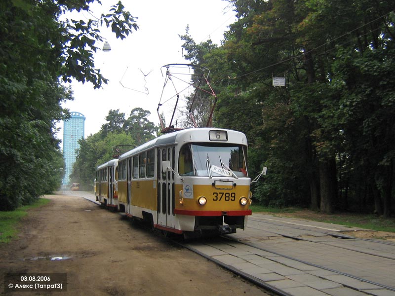 Москва, Tatra T3SU № 3789