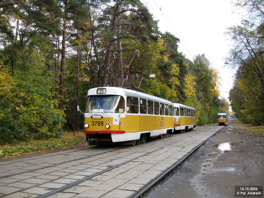 Москва, Tatra T3SU № 3789