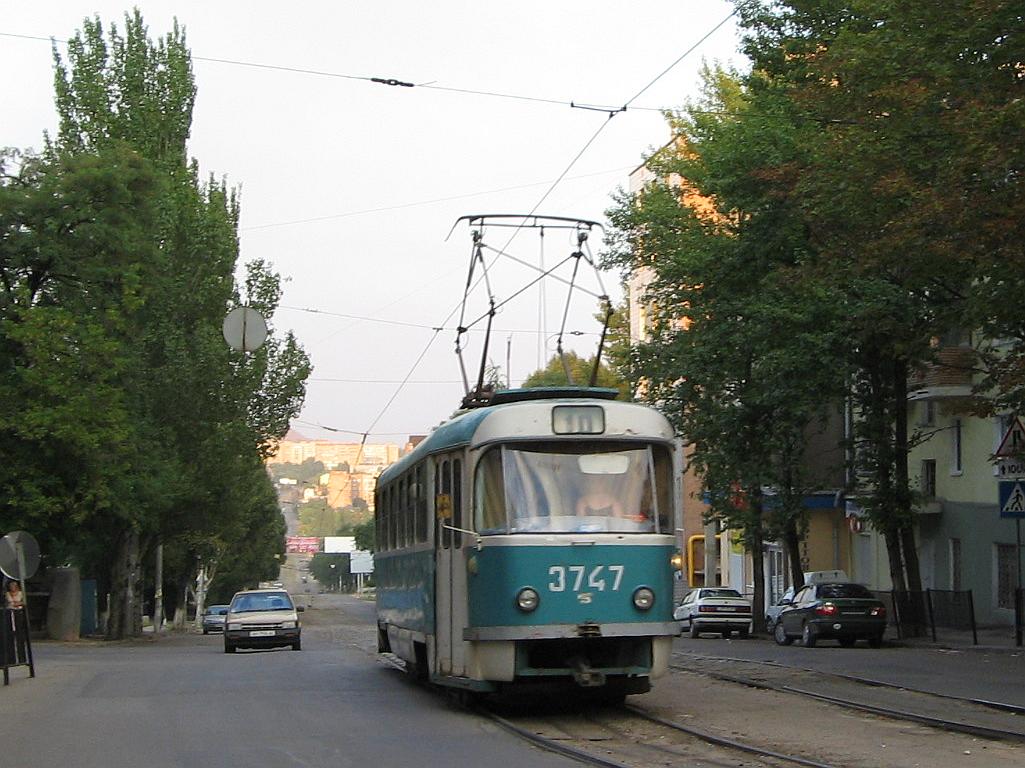 Донецк, Tatra T3SU (двухдверная) № 3747