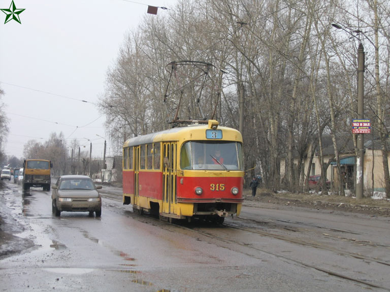 Тверь, Tatra T3SU № 315; Тверь — Тверской трамвай в начале 2000-х гг. (2002 — 2006 гг.)