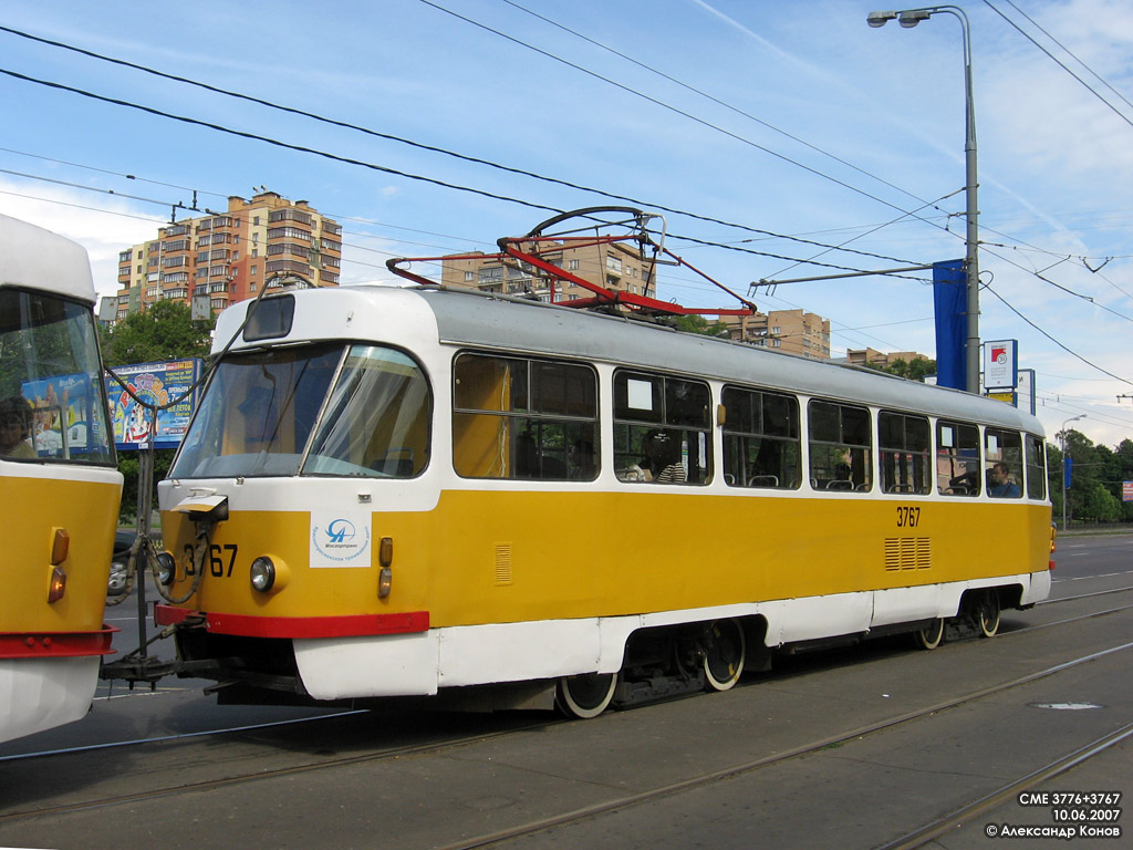 Москва, Tatra T3SU № 3767