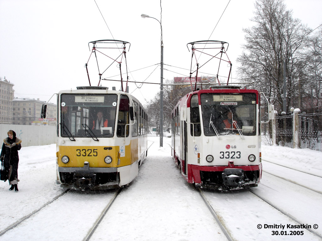 Москва, Tatra T7B5 № 3325; Москва, Tatra T7B5 № 3323 Москва, Tatra T7B5 № 3325; Москва, Tatra T7B5 № 3323
