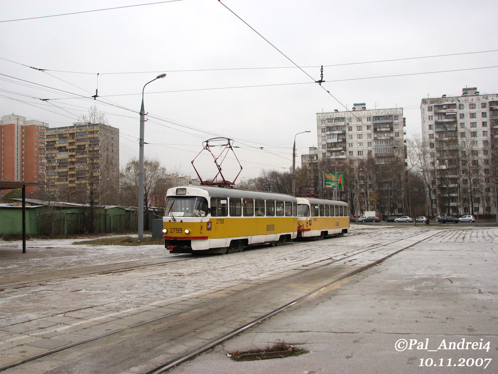 Москва, Tatra T3SU № 2799