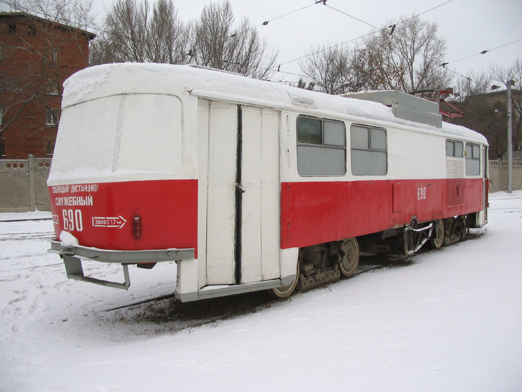 Самара, Tatra T3SU (двухдверная) № 690
