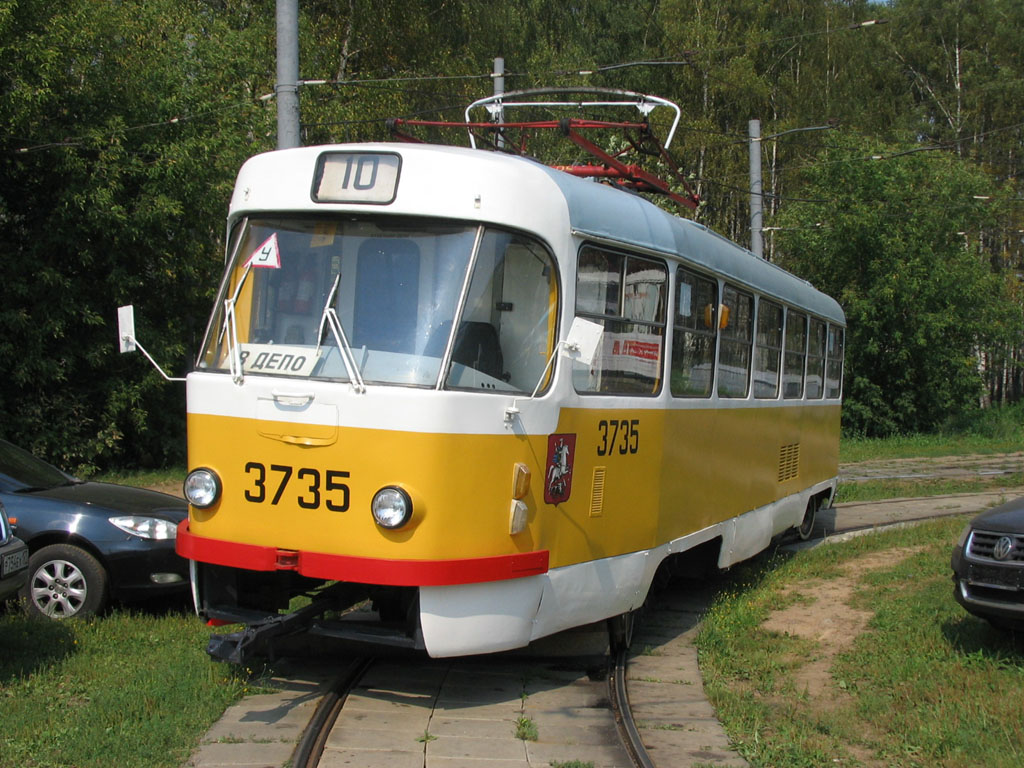 Москва, Tatra T3SU № 3735