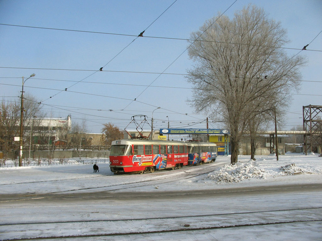 Самара, Tatra T3SU № 2123; Самара — Конечные станции и кольца (трамвай)