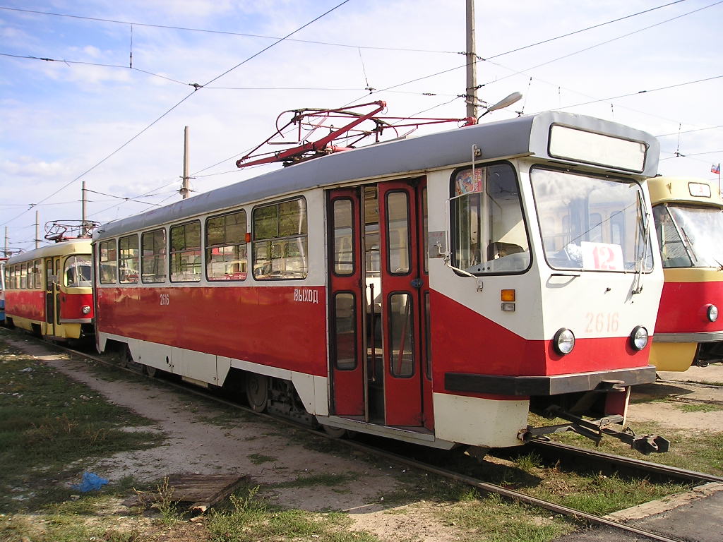 Волгоград, Tatra T3SU мод. ВЗСМ № 2616; Волгоград — Депо: [2] Трамвайное депо № 2