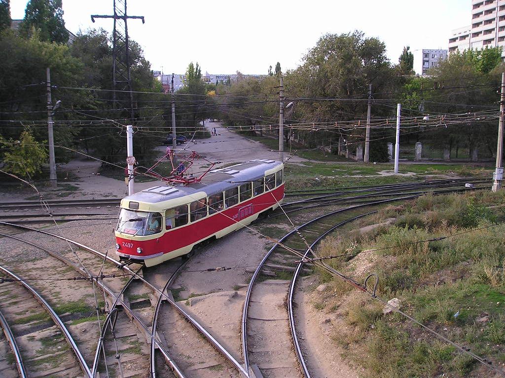Волгоград, Tatra T3SU (двухдверная) № 2497