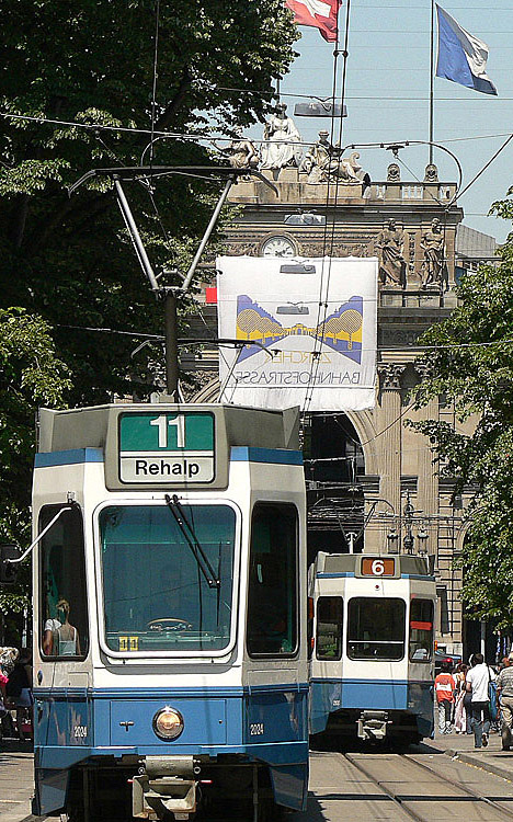 Цюрих, SWS/SWP/BBC Be 4/6 "Tram 2000" № 2024
