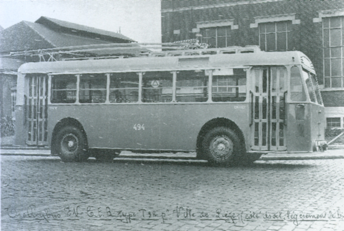 Льеж, FN TB IV (T38) № 494; Льеж — Old Photos (trolleybus)