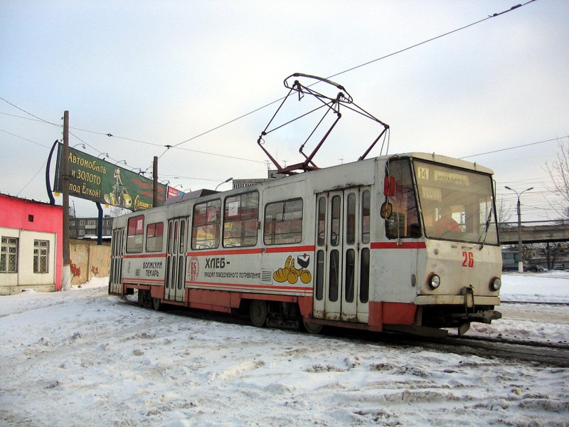 Тверь, Tatra T6B5SU № 26; Тверь — Трамвайные конечные станции и кольца