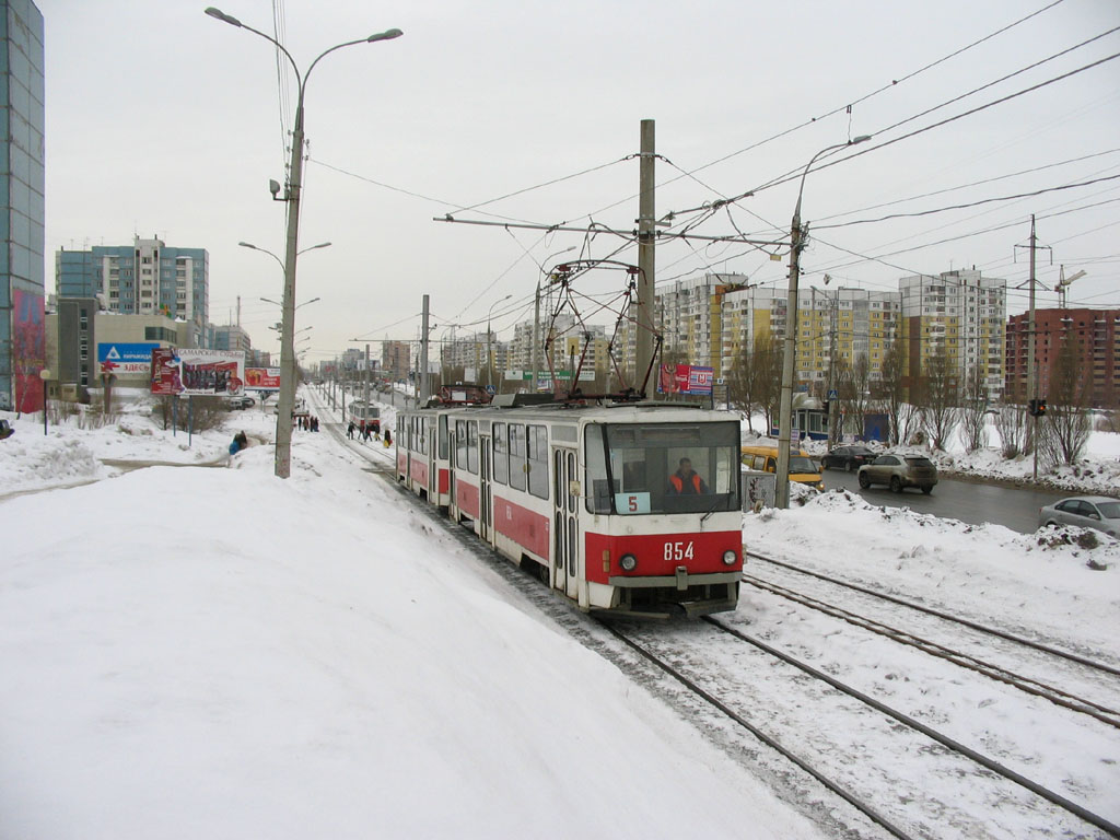 Самара, Tatra T6B5SU № 854; Самара — Трамвайные линии