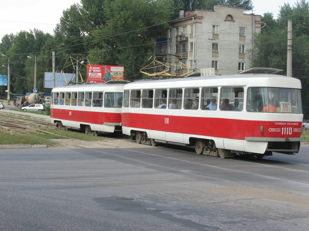 Самара, Tatra T3SU (двухдверная) № 1110