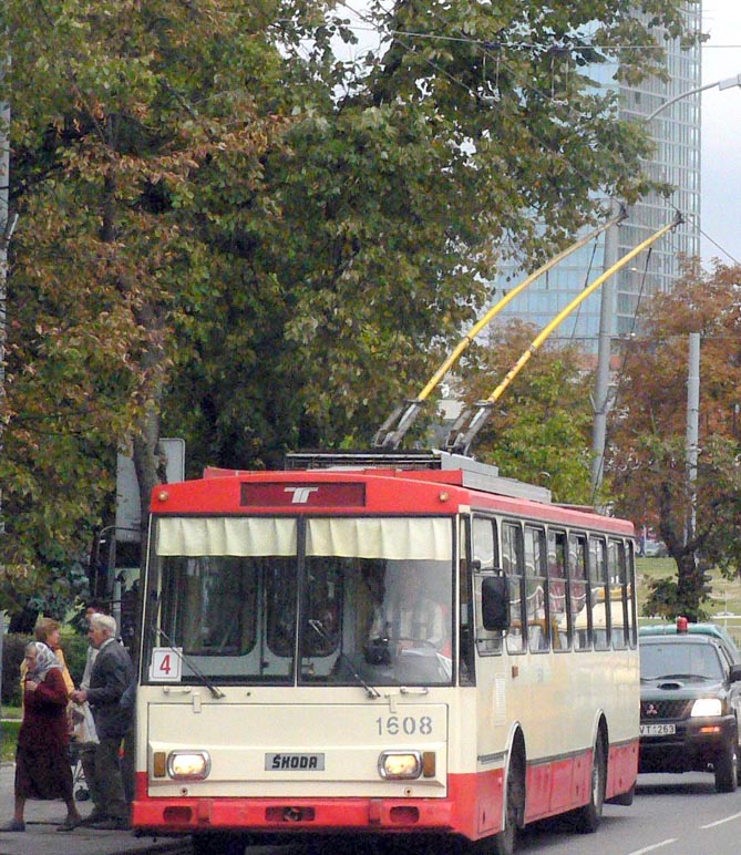 Вильнюс, Škoda 14Tr13/6 № 1608