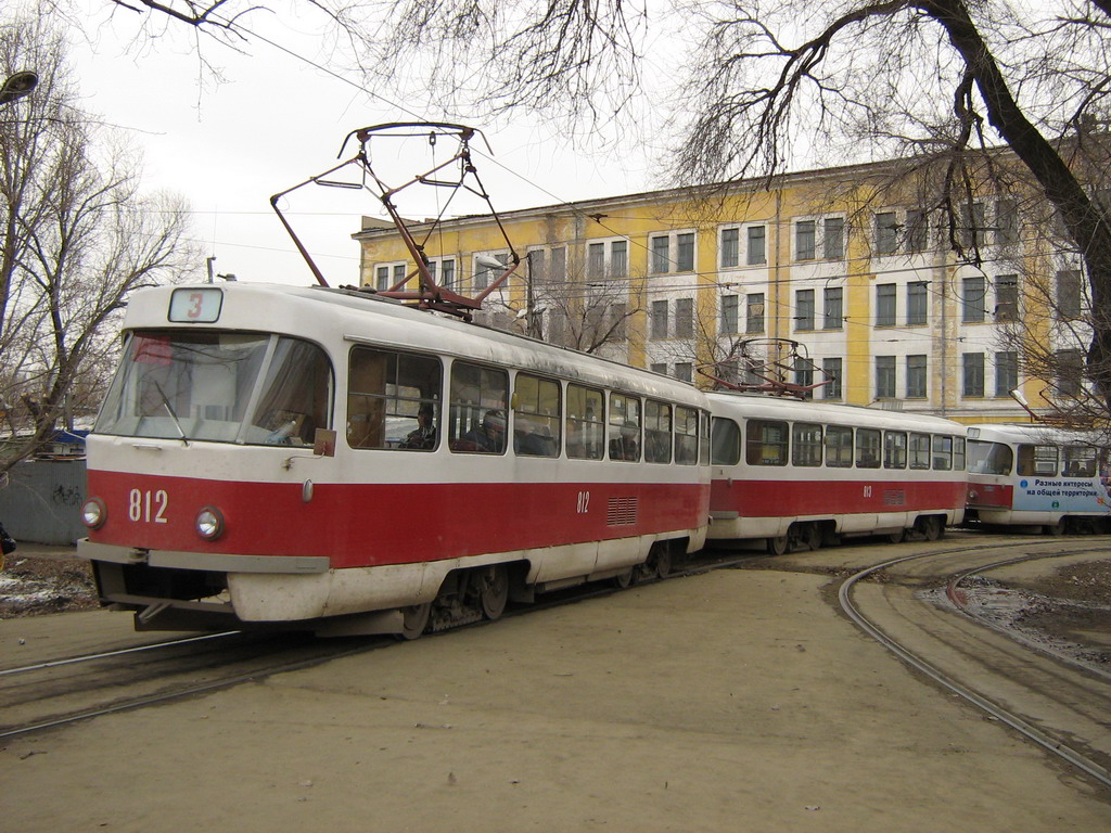 Самара, Tatra T3SU № 812; Самара — Конечные станции и кольца (трамвай)