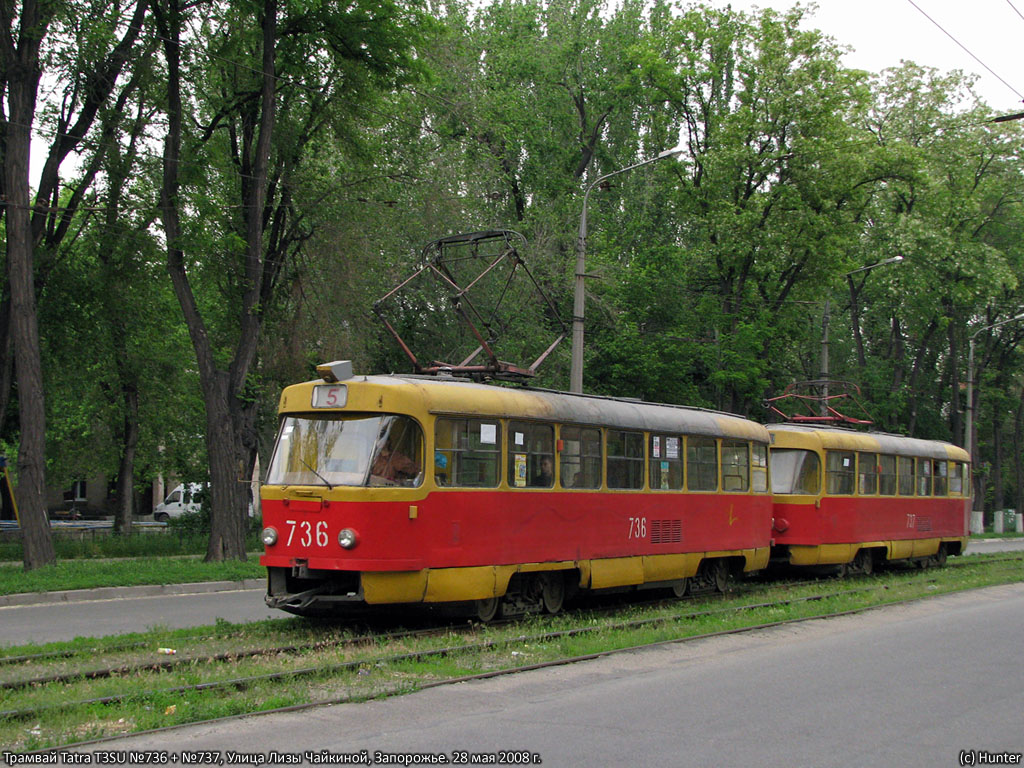 Запорожье, Tatra T3SU № 736