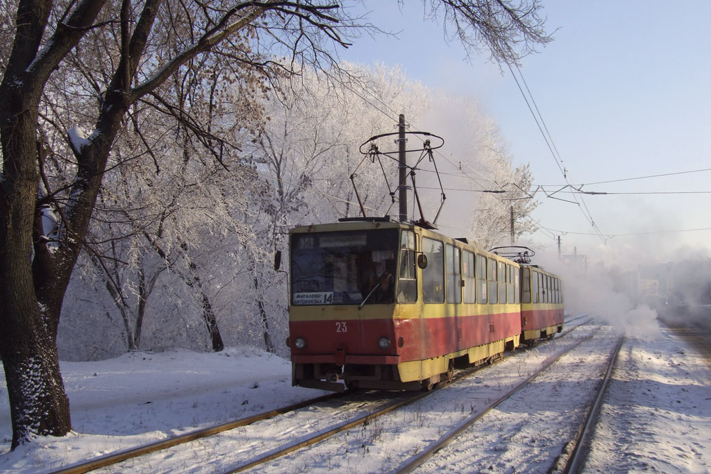 Тверь, Tatra T6B5SU № 23; Тверь — Трамвайные линии: Центральный район
