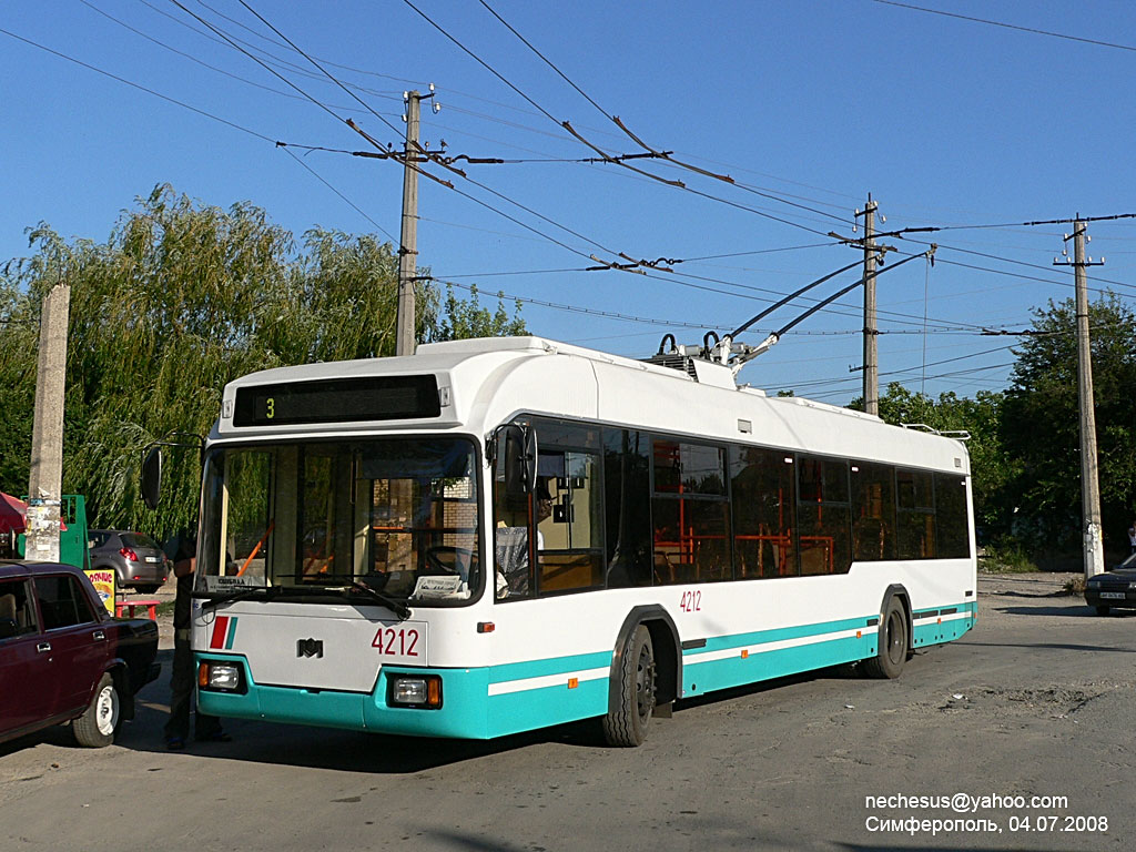 Крымский троллейбус, БКМ 32102 № 4212