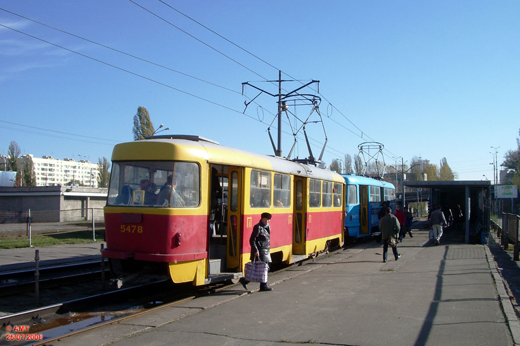 Киев, Tatra T3SU № 5478