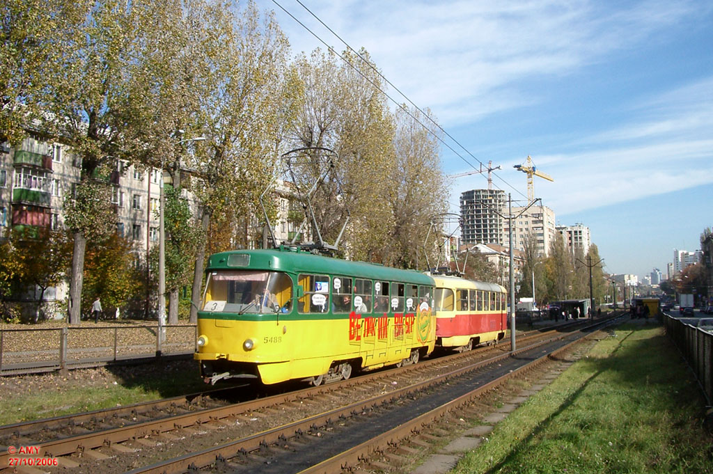 Киев, Tatra T3SU № 5488