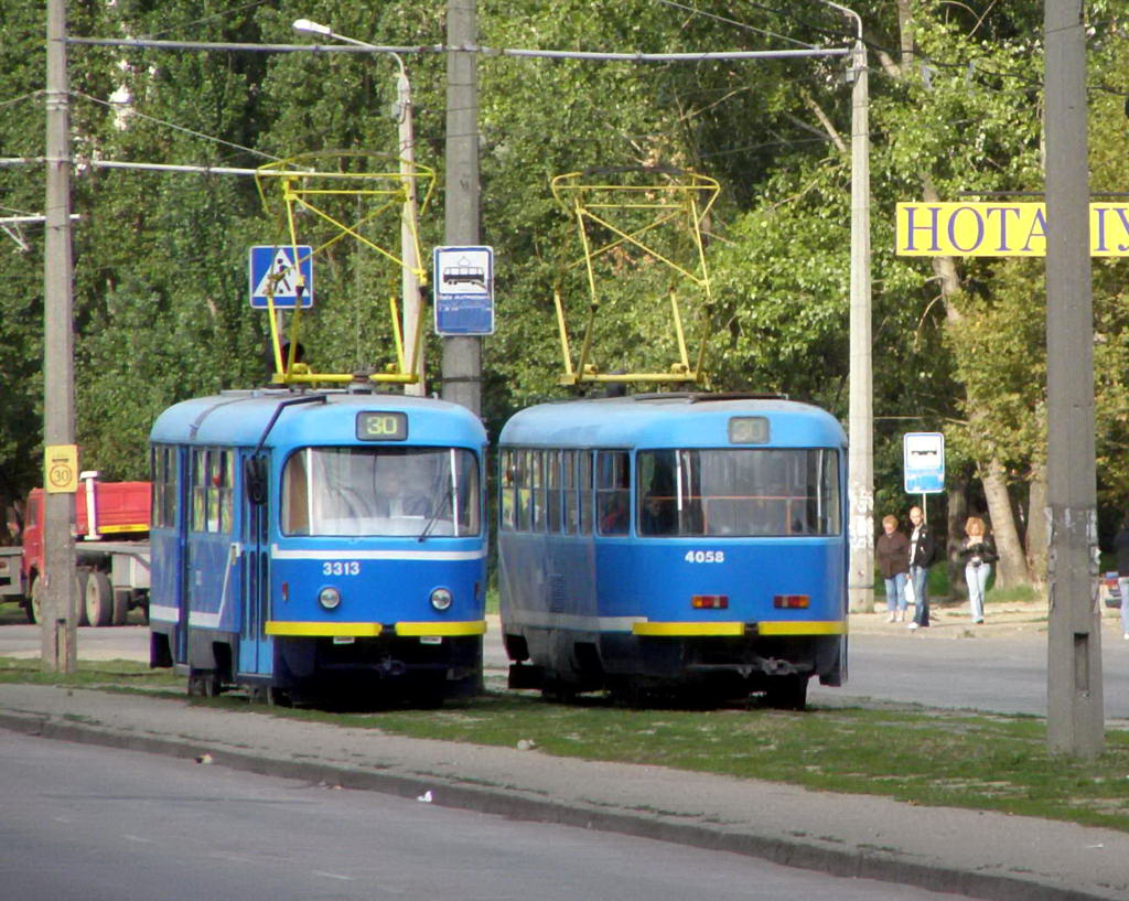Одесса, Tatra T3R.P № 3313; Одесса, Tatra T3R.P № 4058