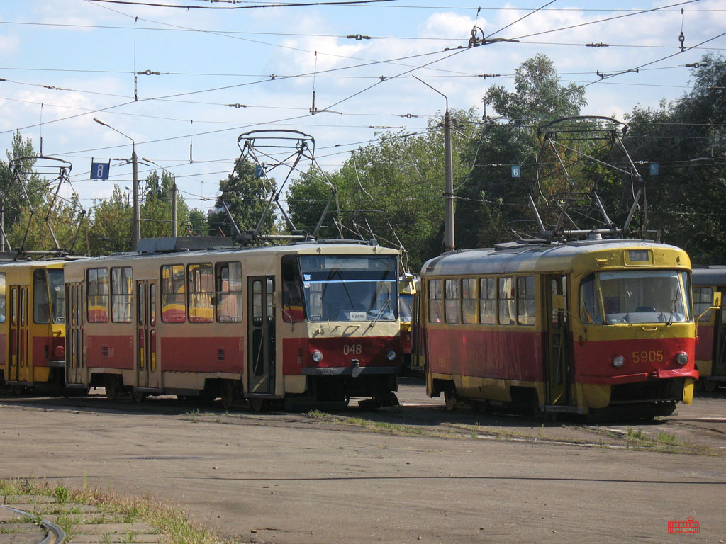 Киев, Tatra T6B5SU № 048; Киев, Tatra T3SU (двухдверная) № 5905