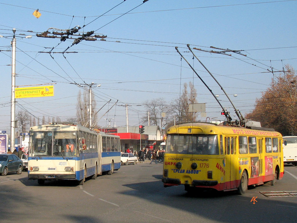 Крымский троллейбус, Škoda 15Tr02/6 № 4001; Крымский троллейбус, Škoda 9TrH29 № 1776