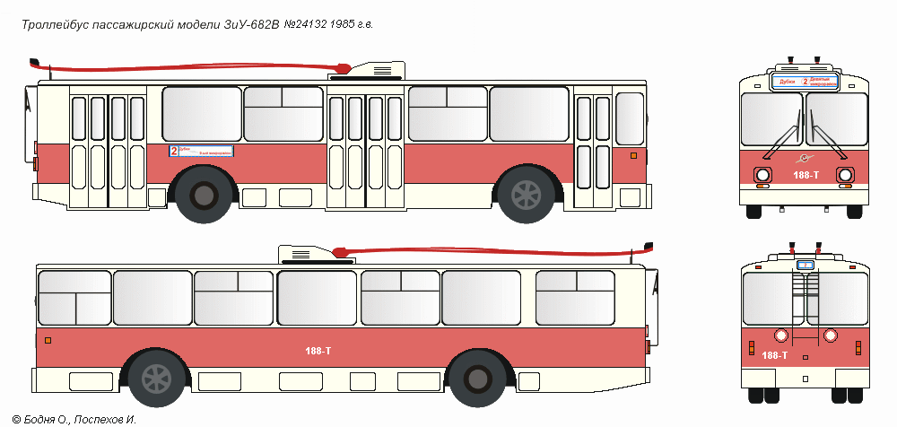 Йошкар-Ола — Схемы окраски троллейбусов