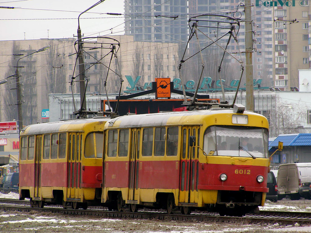 Киев, Tatra T3SU № 6012; Киев, Tatra T3SU № 6011