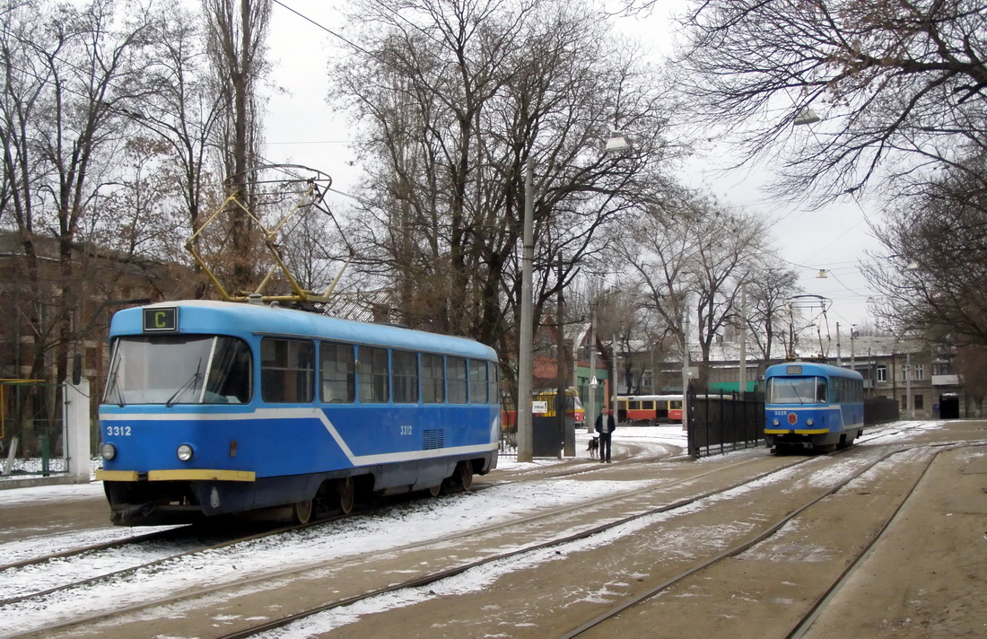 Одесса, Tatra T3R.P № 3312; Одесса, Tatra T3R.P № 3328
