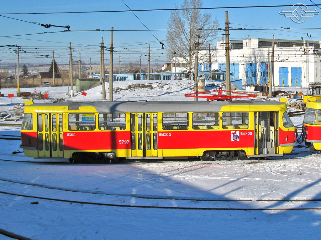 Волгоград, Tatra T3SU № 5797; Волгоград — Депо: [5] Трамвайное депо № 5