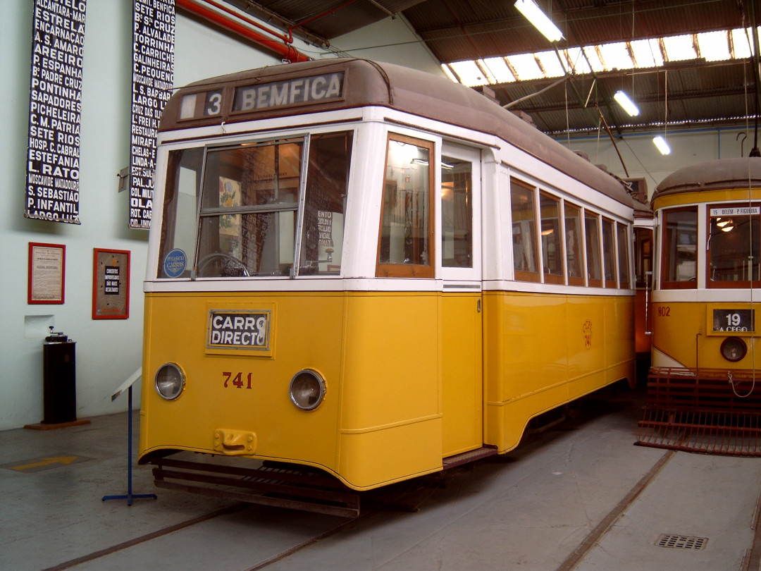 Лиссабон, Carris 2-axle motorcar (Ligeiro) № 741; Лиссабон — Трамвай — Museu da Carris