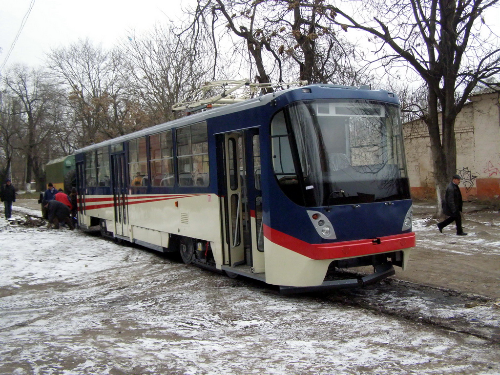 Одесса, К1 № 7011; Одесса — 03.01.2009 — Прибытие нового вагона № 7011