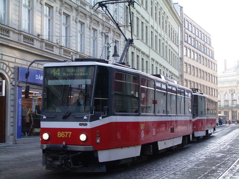 Прага, Tatra T6A5 № 8677