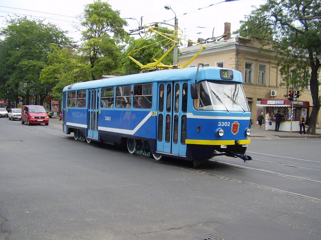 Одесса, Tatra T3R.P № 3302