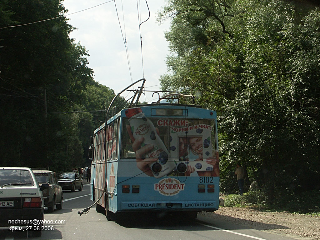 Крымский троллейбус, Škoda 14Tr89/6 № 8102