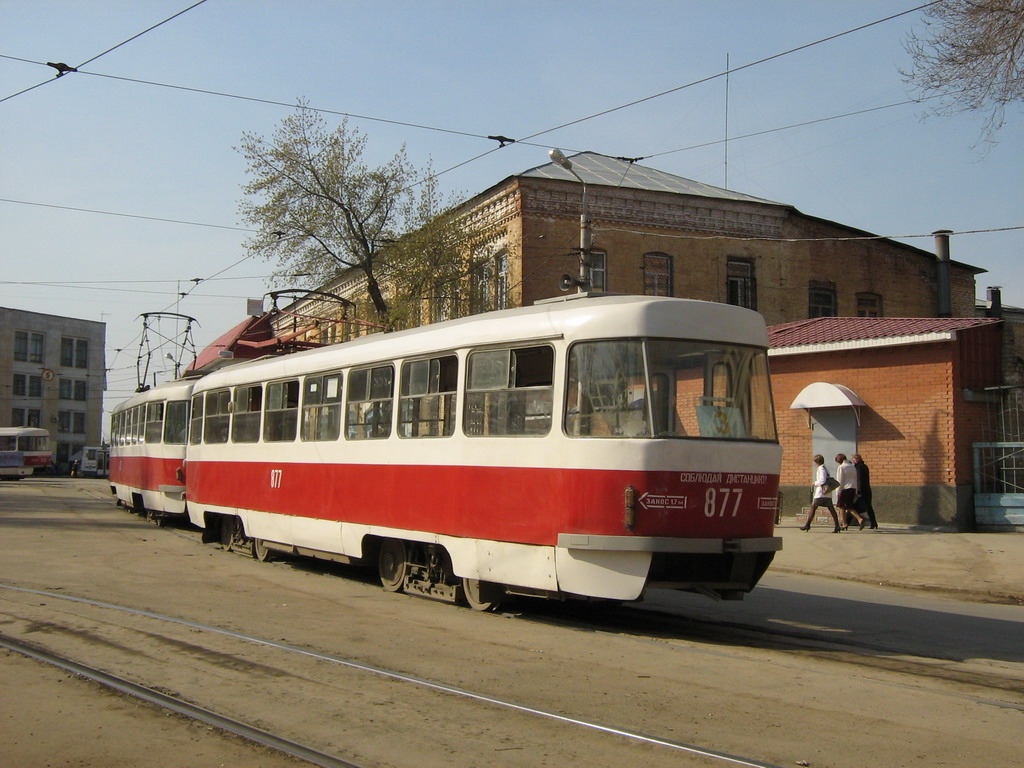 Самара, Tatra T3SU № 877; Самара — Конечные станции и кольца (трамвай)