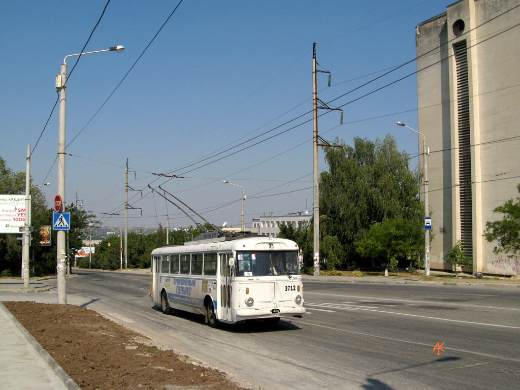 Крымский троллейбус, Škoda 9TrH27 № 3712