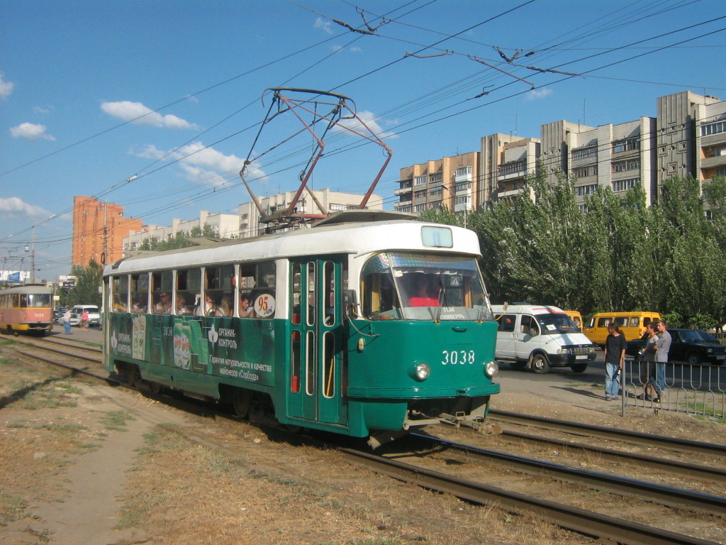 Волгоград, Tatra T3SU (двухдверная) № 3038