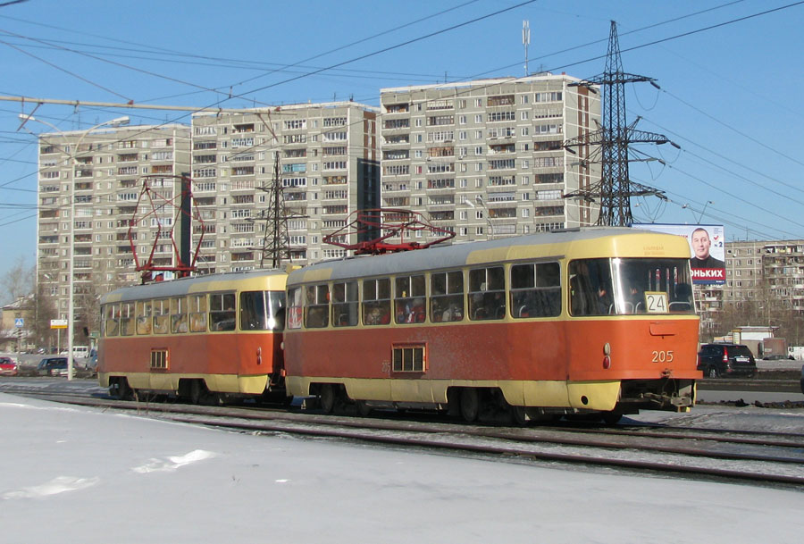 Екатеринбург, Tatra T3SU № 205
