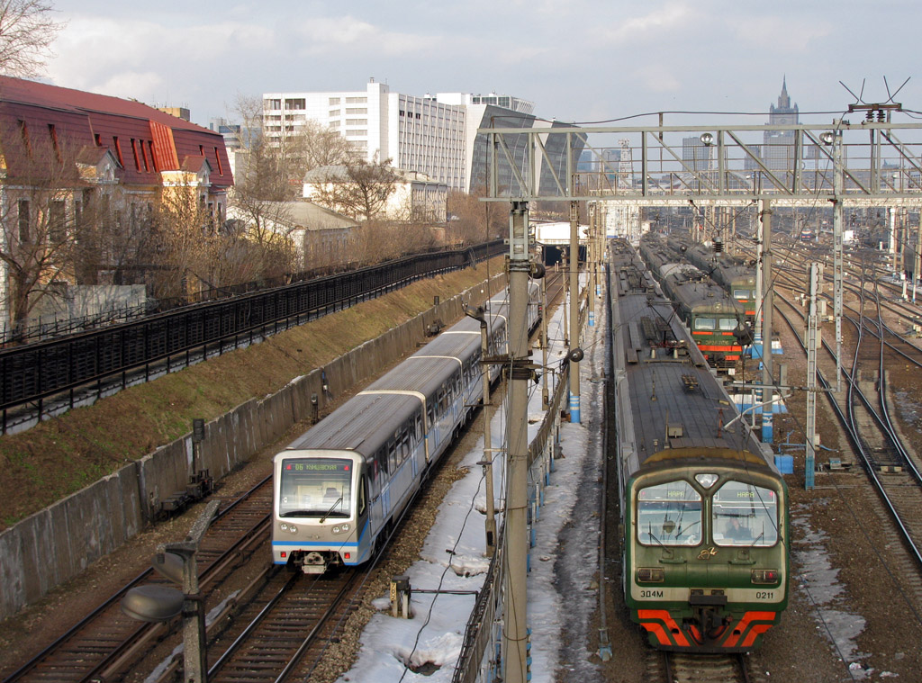 Москва — Метрополитен — [4] Филёвская линия; Москва — Метрополитен — Подвижной состав — 81-740/741 «Русич» и модификации