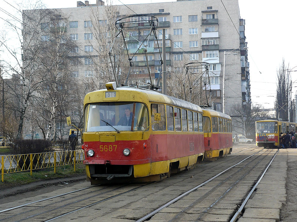 Киев, Tatra T3SU № 5687