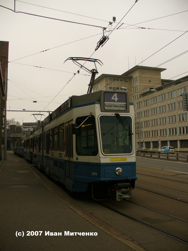 Цюрих, SWP/SIG/BBC Be 4/6 "Tram 2000" № 2079