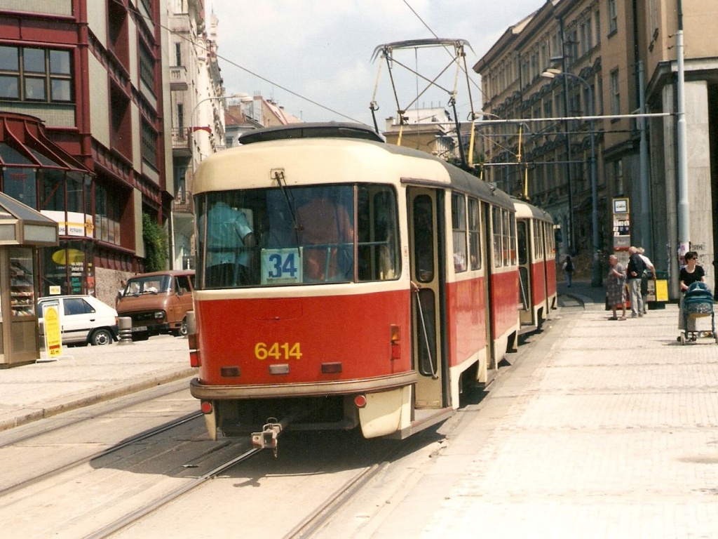 Прага, Tatra T3 № 6414